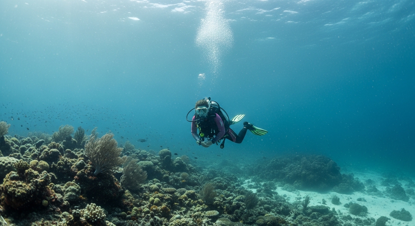 Trim y flotabilidad de buceador en La Azohía - Bucea con Rafa